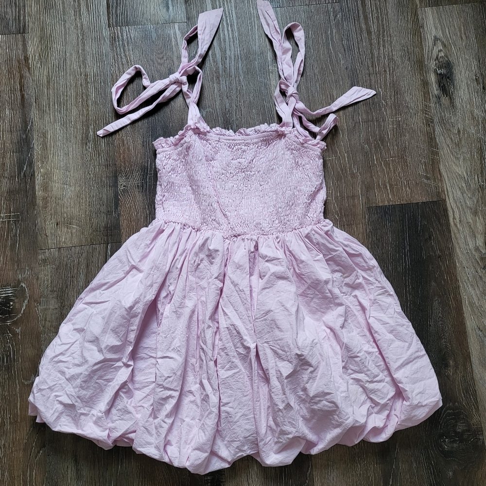 ☀️🩷Bubble Dress with Bow Straps